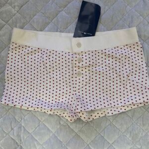 Brandy Melville red heart shorts